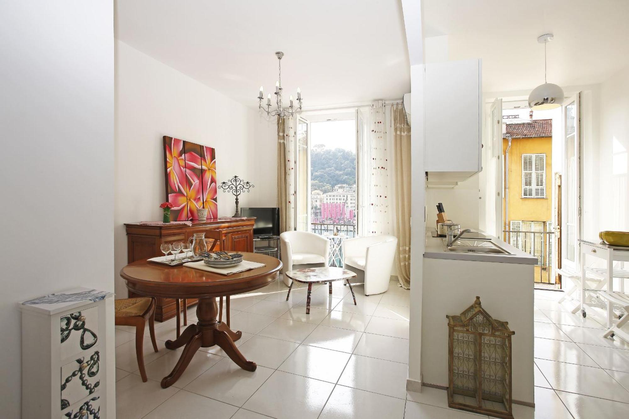 Aigue-Marine - Superbe Appartement Vue Mer 4 Personnes Au Port De Nicea Zewnętrze zdjęcie