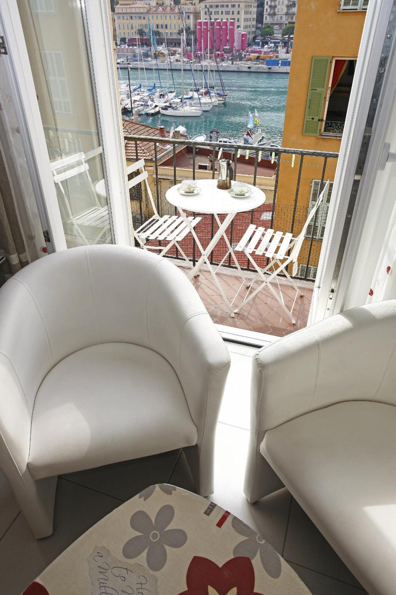 Aigue-Marine - Superbe Appartement Vue Mer 4 Personnes Au Port De Nicea Zewnętrze zdjęcie
