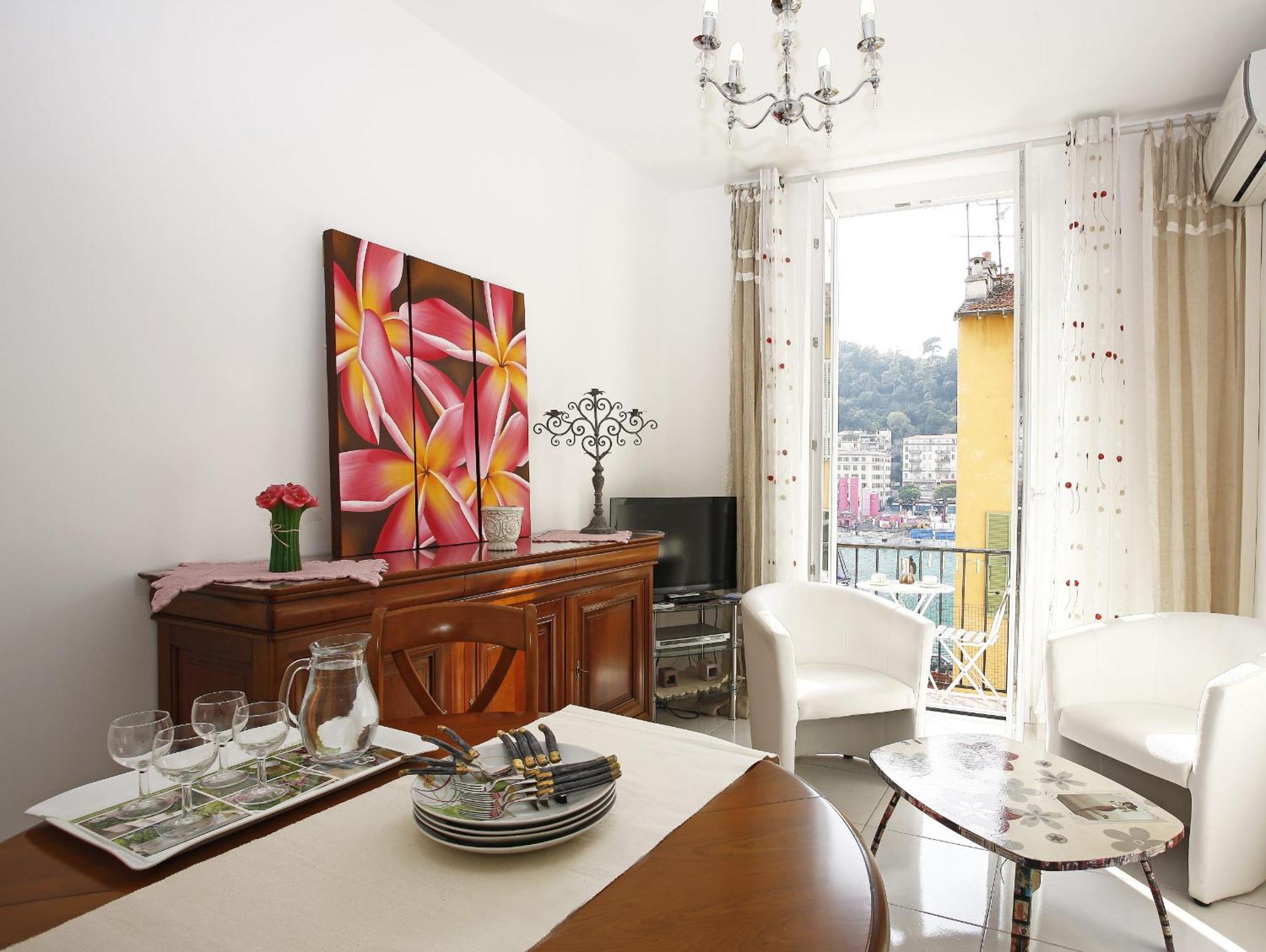 Aigue-Marine - Superbe Appartement Vue Mer 4 Personnes Au Port De Nicea Zewnętrze zdjęcie