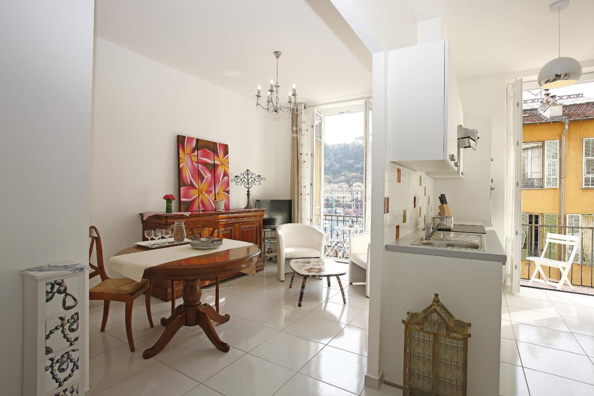 Aigue-Marine - Superbe Appartement Vue Mer 4 Personnes Au Port De Nicea Zewnętrze zdjęcie